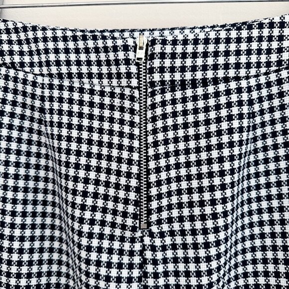 ASOS Woven Mini Skirt Black and White Checker Gingham Plaid - Size 4 (Small) - Picture 4 of 10